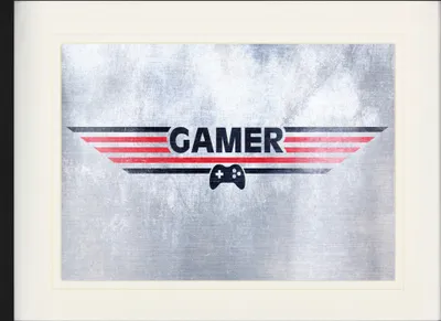 Obrázek produktu pro Herní zarámovaný obraz s elegantním paspartováním | obrázky na zeď | v rámu - Gamer (60 x 80 cm)