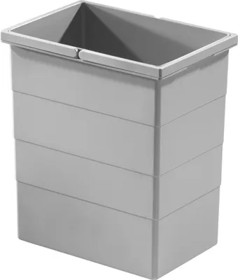 Produktbild von Hailo Inneneimer 1076119 hellgrau 20 Liter 320 x 226 x 350 mm 2 Henkel