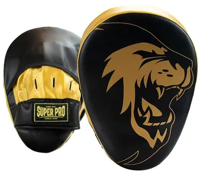 Produktbild von Super Pro Handpratzen Curved PolyurethanSchwarz/Gold