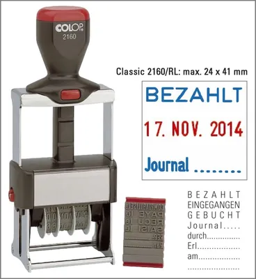 Produktbild von COLOP Stativ Datumstempel "D I Y Sets 2160/RL"
