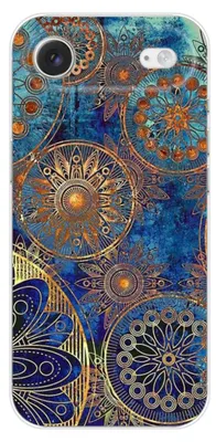 Image de 1001Coques - Coque silicone compatible avec Apple iPhone 17 Air - Motif mandalla bleu - Design original imprimé en France