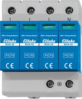 Produktbild von Eltako Modularer MUA-30 Überspannungsableiter Typ 1+2 28380002