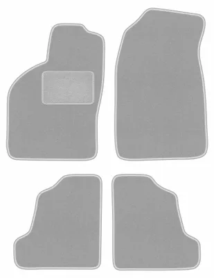 Productafbeelding van Velours automatten voor Saab 9-3 I 1998-2002 (liftback/sedan) – 4-delig, grijs, op maat – Wielganizator OSLO