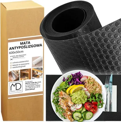 Immagine prodotto di Tappetino antiscivolo, antisporco, 600x50 cm, tagliabile a misura, nero