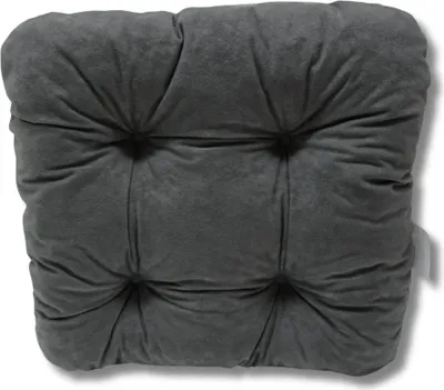 Immagine prodotto di Cuscino trapuntato per sedia grigio 38x38x8 cm - 1008 cuscino morbido per sala da pranzo e soggiorno