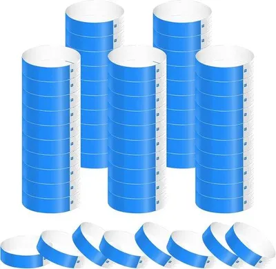 Produktbild von Wasserdichte Papiereintrittsarmbänder Blau