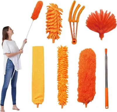 Produktbild von FumyFumy Teleskop Staubwedel Lang Ausziehbar mit Staubwischer Stange 2,6m