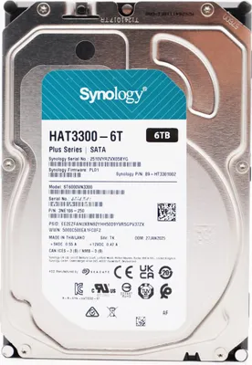 Produktbild von Synology 3.5' SATA Plus-Serie HDD HAT3300 für Synology-Systeme 6TB HAT3300-6T