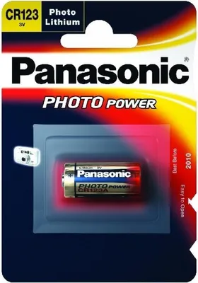 Produktbild von Panasonic CR-123APA/1B, Einwegbatterie, Lithium, 3 V, 1 Stück(e), Zylindrische