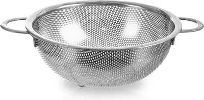 Produktbild von Küchensieb aus Stahl Sieb zum Abtropfen von Gemüse und Obst 20,5 cm