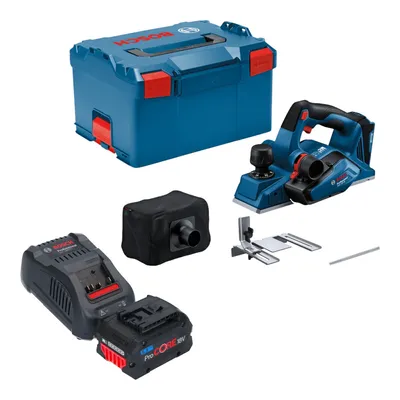 Produktbild von Bosch GHO 18V-26 Professional Akku Hobel 18 V 2,6 mm Brushless + 1x ProCORE Akku 5,5 Ah + Ladegerät + L-Boxx