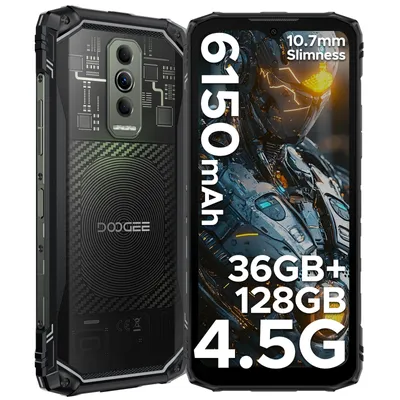 Obrázek produktu pro Doogee Blade 10 Ultra Energy, 16,7 cm (6,56 palců), 6 GB RAM, 128 GB úložiště, 64 MP fotoaparát, operační systém Android 16.0, černá barva