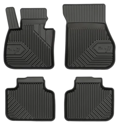 Imagen del producto de Alfombrillas de goma para BMW X1 F48 2015-2022 (crossover) – juego de 4 piezas, negras, a medida