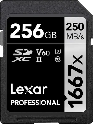 Produktbild von Lexar Professional 1667x SD Karte 256GB, SDXC UHS-II