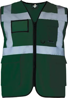 Image de Korntex KXMF | Gilet de sécurité multi-fonctions Executive - Couleur : Paramedic Green - Taille : L