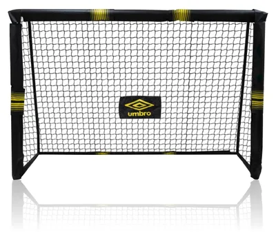 Produktbild von Umbro Umbro Fußballtor - 180 x 120 x 60cm - Fußballtor groß - Metall - schwarz/gelb
