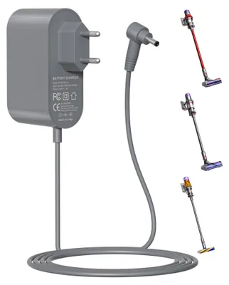Produktbild von Ladekabel für Staubsauger - 1,8 m Länge - Kompatibel mit V10 V11 V12 V15 SV12 SV14 SV15 SV16 SV20 SV22 Cyclone Absolute Animal Motorhead - Netzteil Adapter