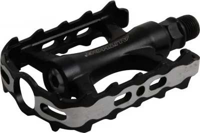 Produktbild von Fahrradpedale Paar APD-427 Aluminium Industrielager schwarz mit Reflektor
