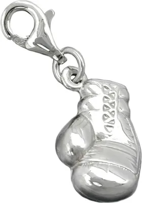 Produktbild von Anhänger Boxhandschuh Einhänger Charm aus 925 Silber rhodiniert Damen