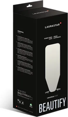 Produktbild von Laurastar Bügelbezug Universalcover Beige, 131 x 55 cm, Klipp-System, Waschmaschinenfest, Für alle Marken