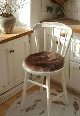 Produktbild von Lammell Sitzkissen Ø 40 cm Braun -