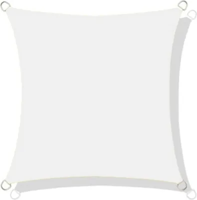 Image de Voiles d'ombrage et de soleil 5x5M PROTECTION UV Blanc foncé Ombrage