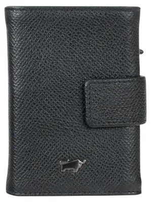 Produktbild von Minigeldbörse ROBIN RFID Slim Wallet Münzfach schwarz Herren - Leder