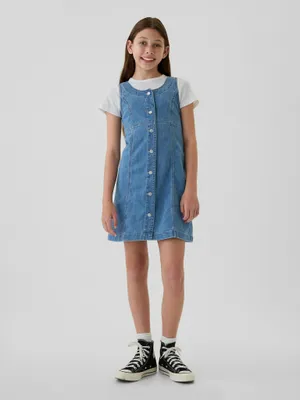 Produktbild von GAP Damen Jeanskleid Baumwolle Blau XXL
