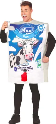 Produktbild von Junggesellenabschied Kuhwitz Kostüm Spaß Humor Party Veranstaltung Outfit Lustig, Größe: 52 - 54 (L) Farbe: Weiß
