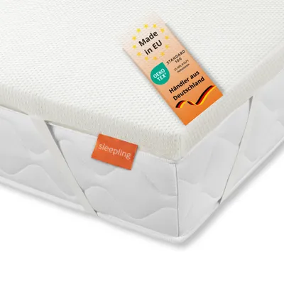 Produktbild von ergonomischer Kaltschaum Topper, 140 x 200 cm, 5 cm, H4, extra feste Matratzenauflage, sleepling