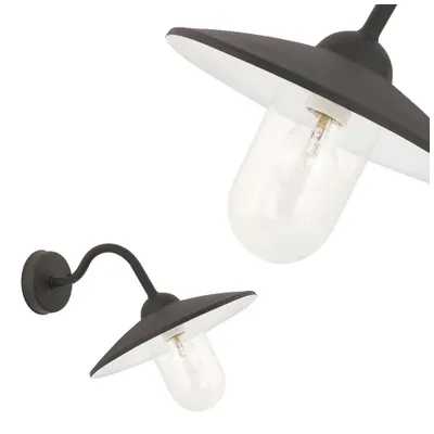 Productafbeelding van Rabalux 8686 Buitenwandlamp Vigo, E27, zwart, Vintage/Romantisch, IP44, 40 cm