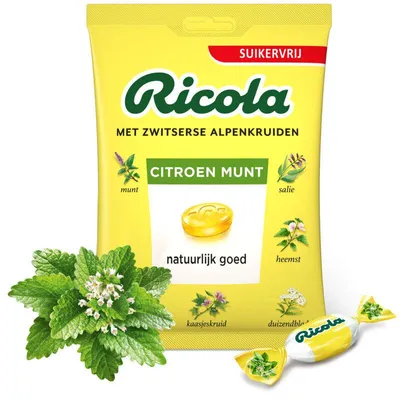 Immagine prodotto di Ricola Limone e Menta senza zucchero (75 g)