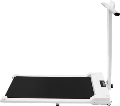 Zdjęcie produktu dla Bieżnia elektryczna - składana - do użytku domowego - maksymalne obciążenie 180 kg - wymiary 121x50x108 cm - biała