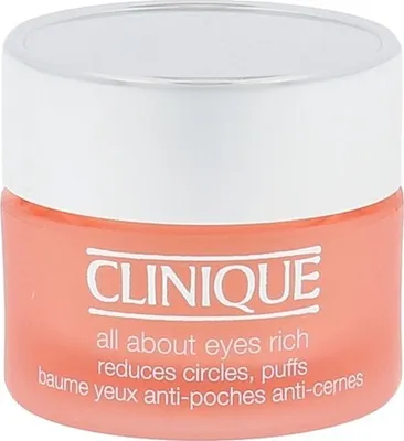 Obrázek produktu pro Clinique All About Eyes Rich, Oční krém, Unisex, Smíšená pleť, Suchá pokožka, Normální pokožka, Mastná pleť, Citlivá pokožka, Mokrá pokožka, Proti tmavým kruhům, Proti napuchnutí, Dávkovač, - Use twice a day, morning and night. - Prep skin for optimal results with your 3-Step Skin Care...