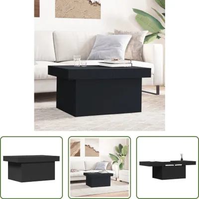 Produktbild von The Living Store Couchtisch Schwarz 80x55x40 cm Holzwerkstoff