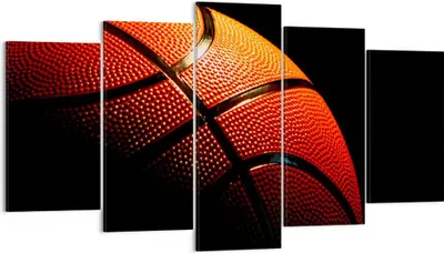 Produktbild von Bild auf Leinwand - Leinwandbild - Basketball Spiel Sport - 160x85cm - Wand Bild - Wanddeko - Leinwanddruck - Bilder - Kunstdruck - Wanddekoration - Leinwand bilder - Wandkunst - EA160x85-2225