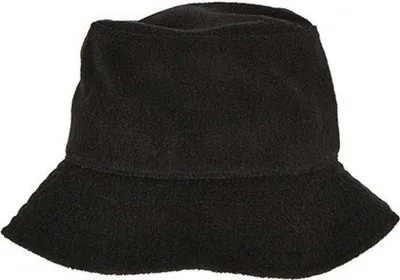 Produktbild von FLEXFIT 5003FB | Frottee Bucket Hat - Farbe: Black - Größe: One Size