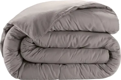 Image de Housse de couette en satin de coton Uni