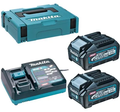 Produktbild von Makita XGT, Batterie- & Ladegerät-Set, Lithium-Ion (Li-Ion), 4 Ah, 40 V, Makita, Schwarz