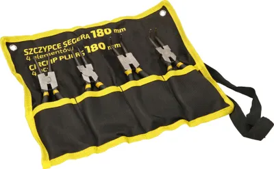 Obrázek produktu pro KOTARBAU 4dílná sada kleští na pojistné kroužky 180 mm Ideální sada pro práci s pojistnými kroužky