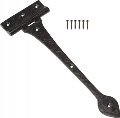 Produktbild von Torbeschlag Set 380 Mm FEINZ Hochwertig Dekorative Gestaltung Schwarz