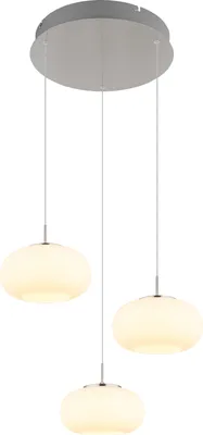 Produktbild von Globo Lighting Hängeleuchte Metall Nickel matt, LED