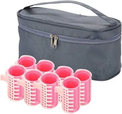 Produktbild von Plastisches Haarroller-Set mit großem Hitzebeständigen Griff