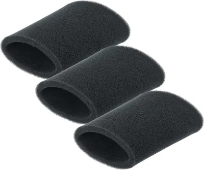 Produktbild von vhbw 3x Staubsaugerfilter kompatibel mit Rowenta RU521, Vorace, RU520S, RU402211, RU381, RU368, RU367 Staubsauger - Schaumstofffilter Schwarz