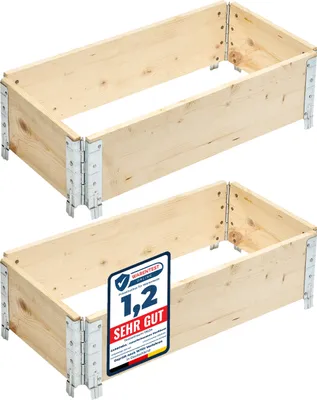 Produktbild von Garronda Holzaufsatzrahmen für Palette Aufbewahrungskiste aus Holz Hochbeete Holzkiste