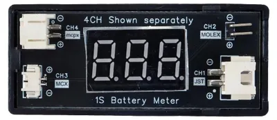 Imagen del producto de Probador de voltaje de batería de 4 canales para baterías de 3,7 V/3,8 V