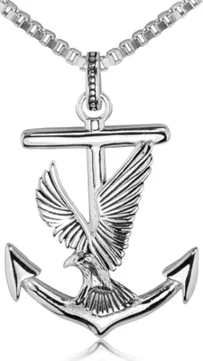 Image de LUISIA Collier avec pendentif "Ancre avec aigle" 79088 - Argent 925
