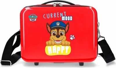 Obrázok produktu pre PAW PATROL červený, cestovný kozmetický kufrík z ABS, 21x29x15cm, 9L, 2193922