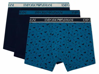 Produktbild von Emporio Armani Men's CORE Logoband 3-Pack Boxer Blue XL
