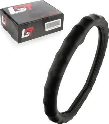 Produktbild von Lenkradbezug Lenkrad Hülle Ø 38x9 cm / 15x3,5 Zoll Schwarz für AUDI für PORSCHE